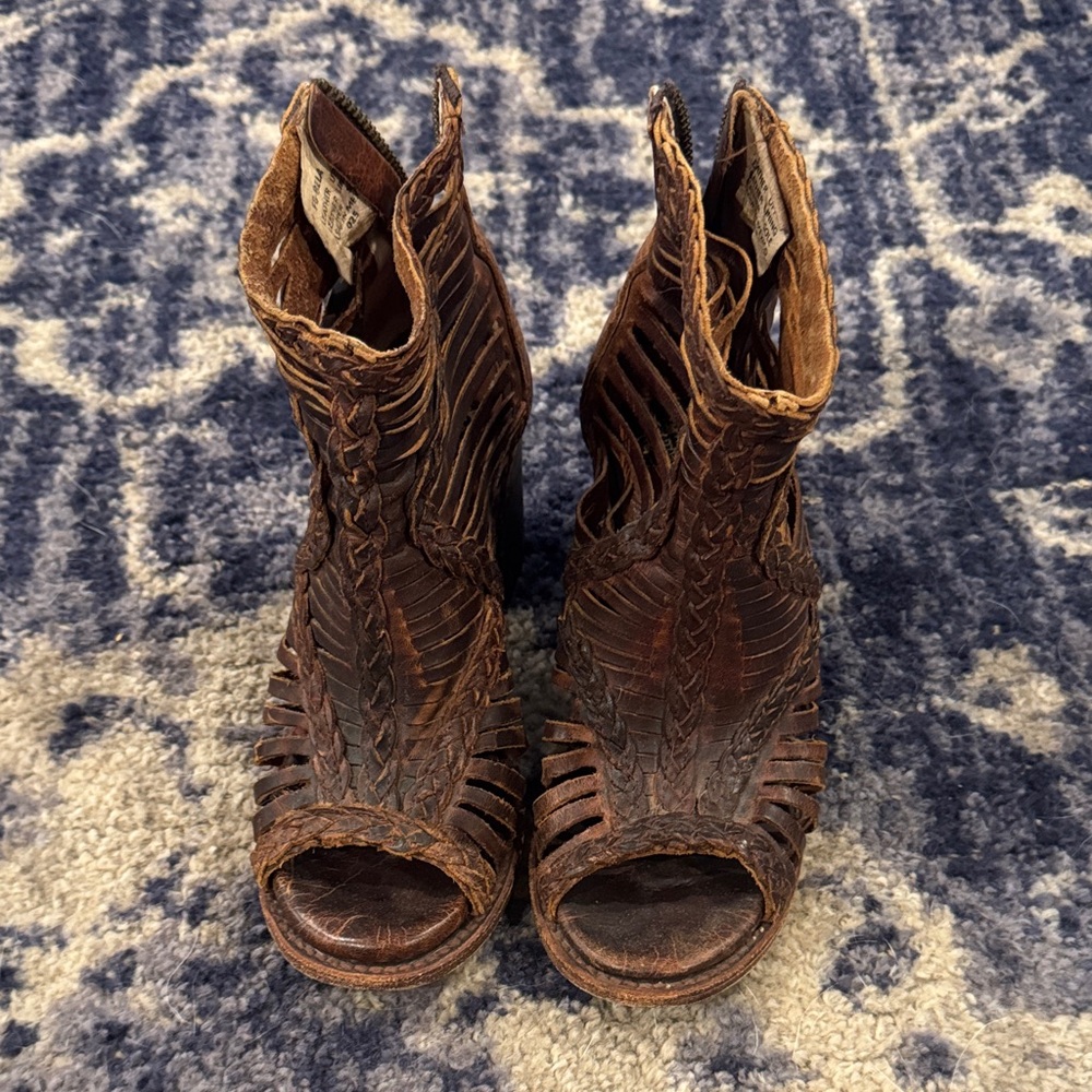 Freebird Open-Toe Booties